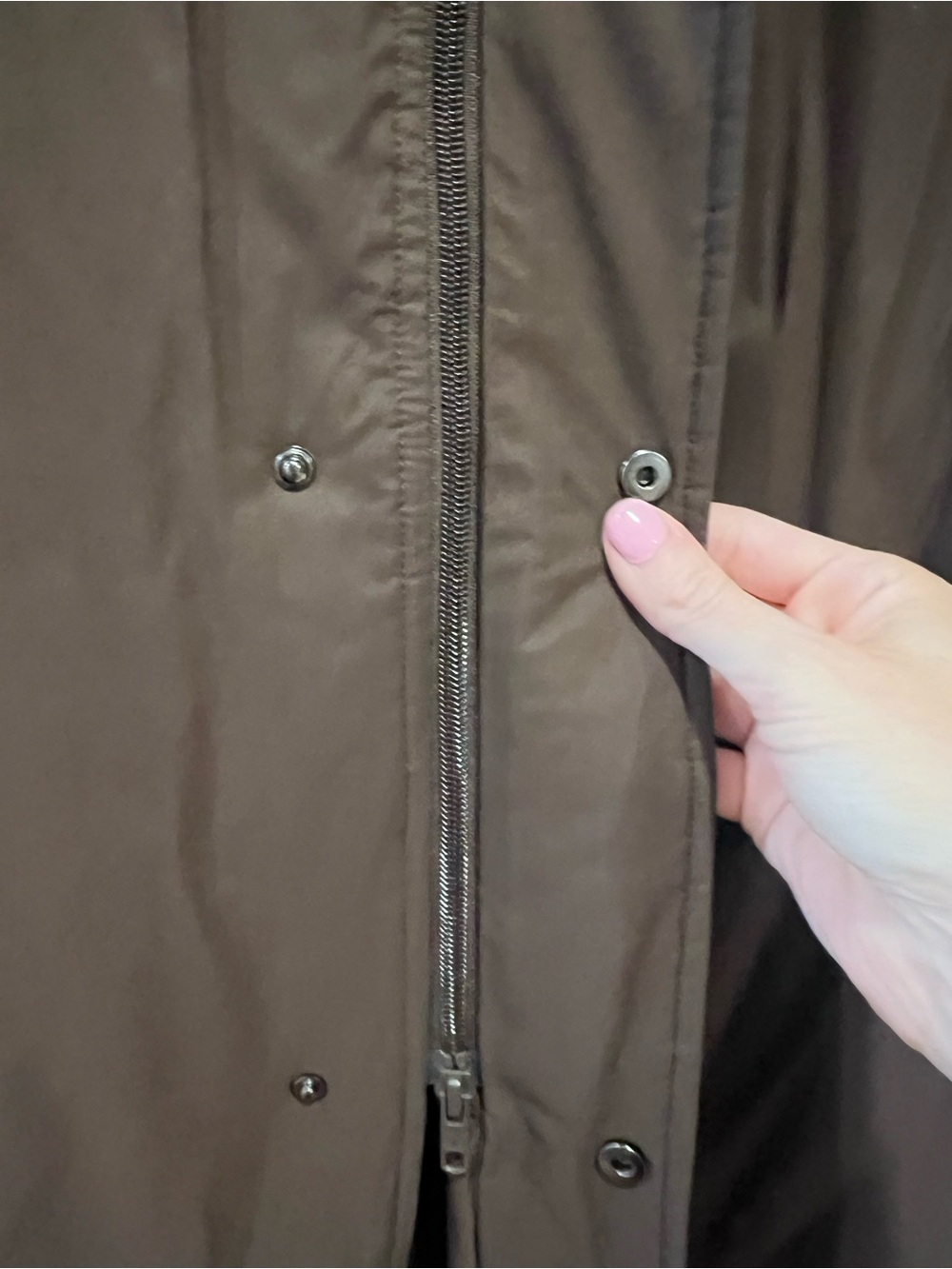 ALO Yoga Men's Dark Brown Trench Coat - Picture 6 of 7